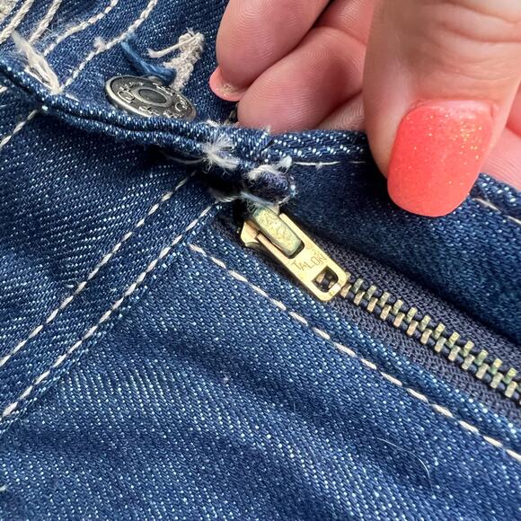 80s Oscar De La Renta High Rise Straight Leg Jeans Deadstock NWT 26"x37.5" - Picture 7 of 9